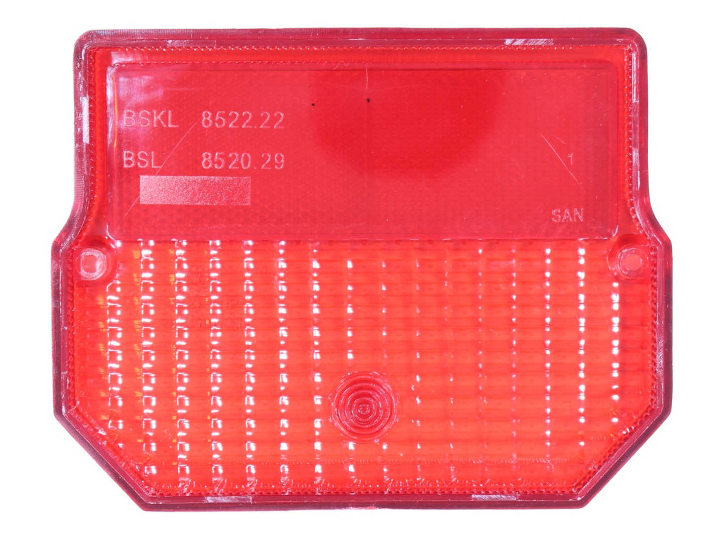 Klosz lampy tył czerwony prostokątny MZ ETZ Simson