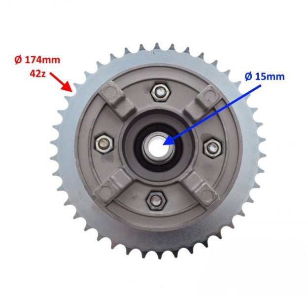 Zębatka piasta zabierak tył 42z 428 do SHINERAY XY125-10D 