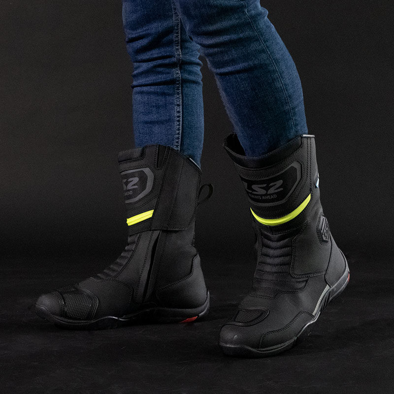 Buty motocyklowe męskie LS2 Goby Man Black Yellow wodoodporne