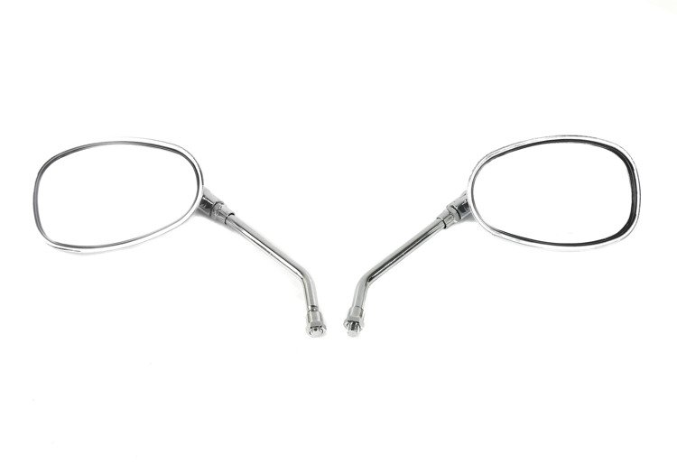 Lusterka chromowane owalne m10 prawy gwint 