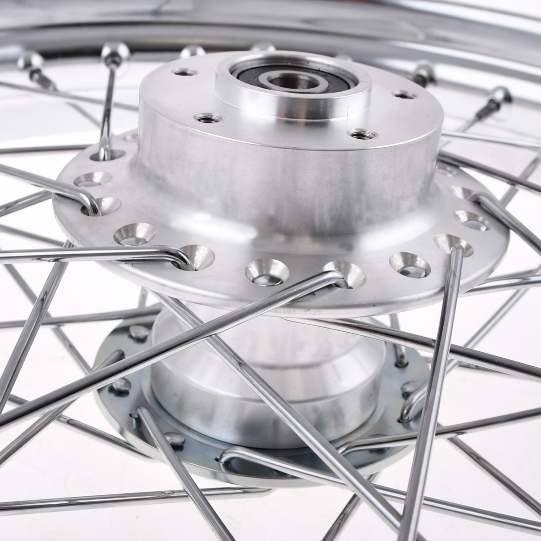 Koło jezdne 1,85x16 Simson S51 chrom szprychy inox DPR