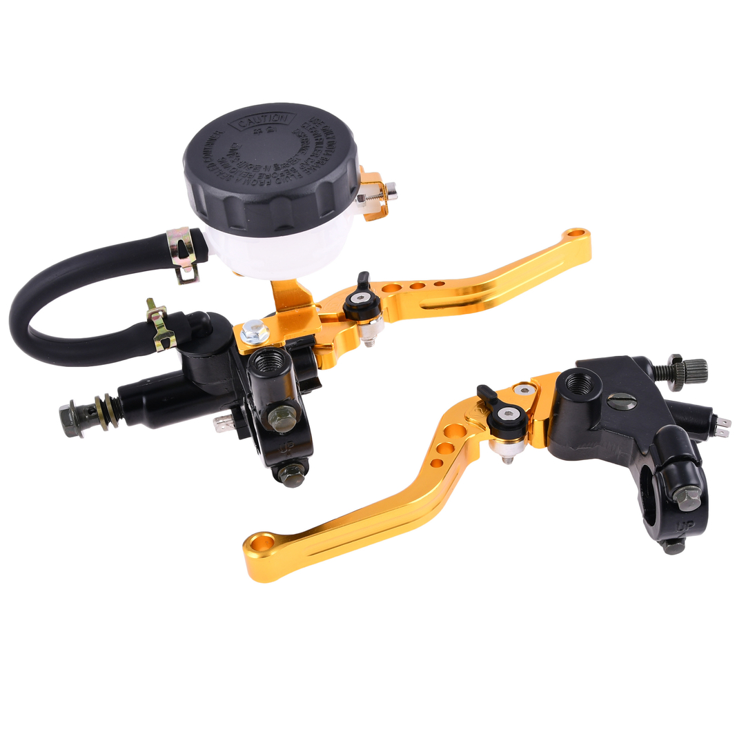 Dźwignie klamki hamulca sprzęgła złote pompa RF