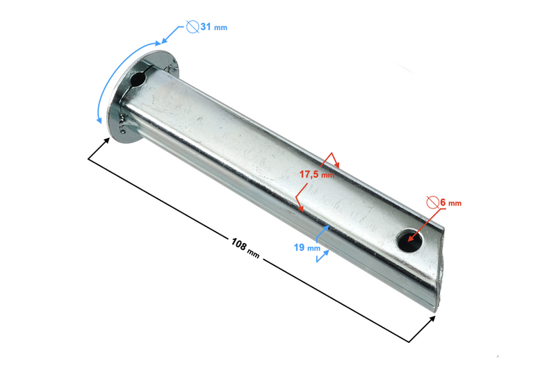 Podnóżek tylny do motoroweru Barton Fighter 2