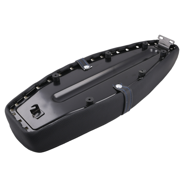 Siedzenie pikowane czarne + niebiesko czarne szwy Simson S50 S51 S70 DPR