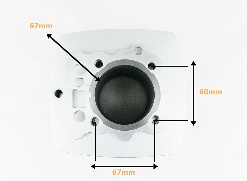 Cylinder głowica CG 250ccm 67mm powietrze quad atv Bashan komplet