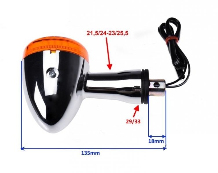 Kierunkowskaz tył do Suzuki C800 M800 C1500 lewy