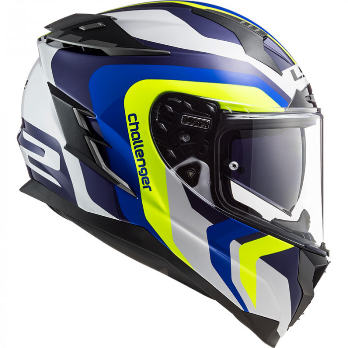 Kask LS2 FF327 CHALLENGER GALACTIC WHITE BLUE