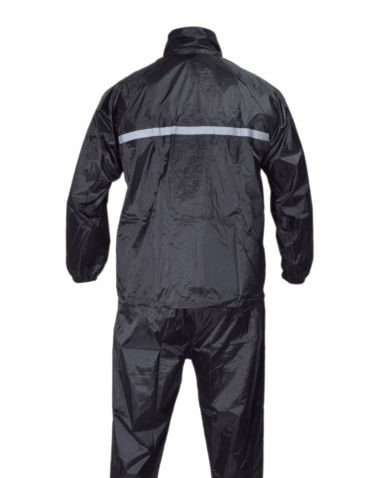 Przeciwdeszczowy Kombinezon Motoxyklowy Leoshi Kurtka + Spodnie Czarny