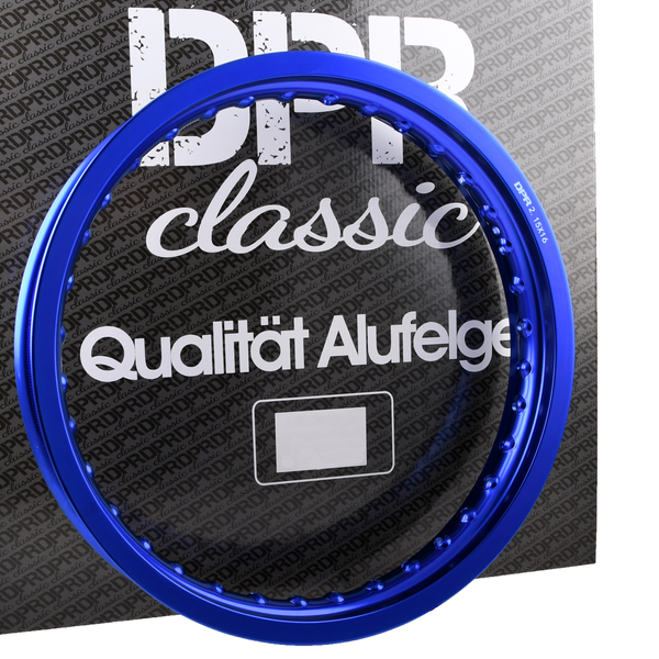 Obręcz koła aluminiowa niebieska 2,15x16 Simson MZ ETZ DPR Classic