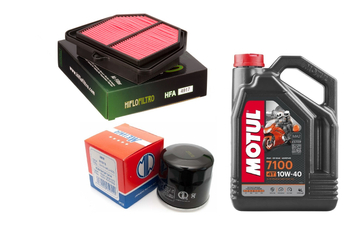 Filtr oleju powietrza olej HF204 Motul 10w40 Yamaha Fz8 11-16r Fz1 06-15r