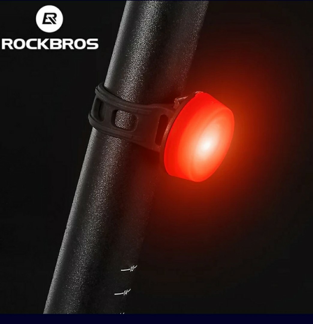 ROCKBROS Lampka rowerowa tylna Led 3 tryby 34mm