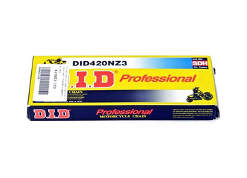Łańcuch napędowy DID 420 NZ3 110 ogniw szary pitbike Kayo MRF RXF YCF