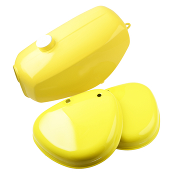 Zbiornik paliwa pokrywy boczne jasny żółty Simson S51 S60 S70 DPR Classic