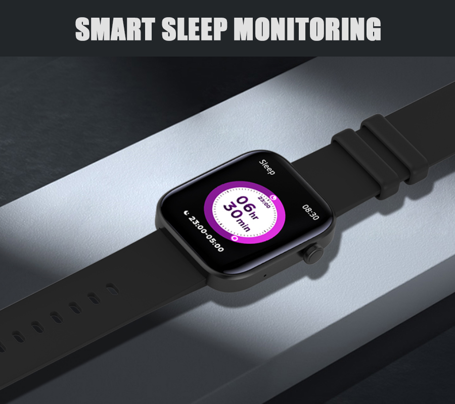 Smartwatch zegarek Rubicon czarny Bluetooth 5.1