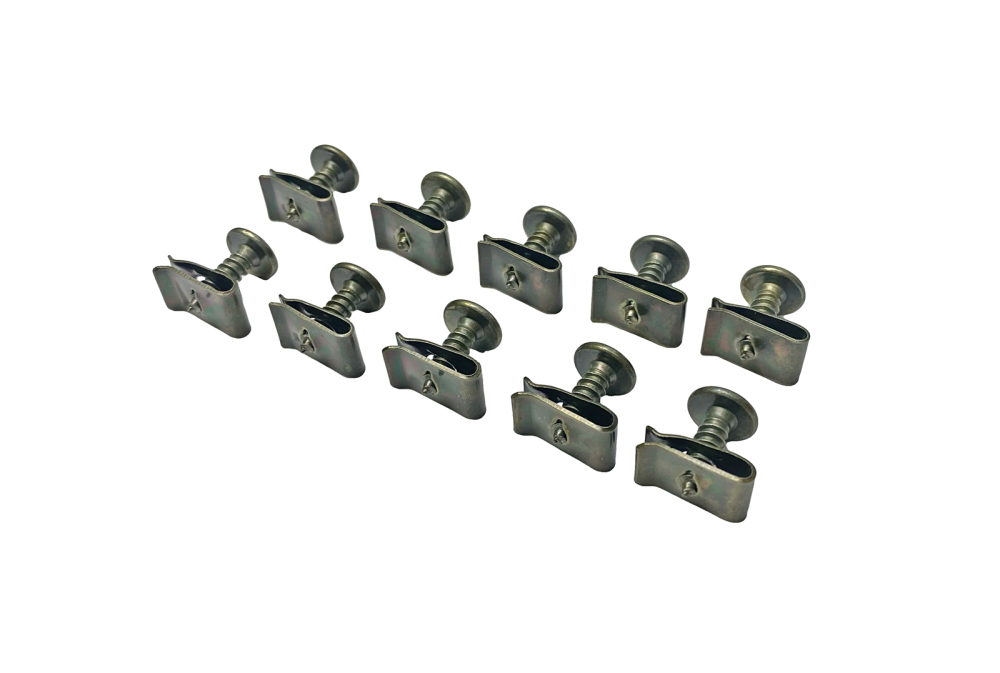 Blaszki + śruby wkręty mocowania plastików 4,8x16mm komplet