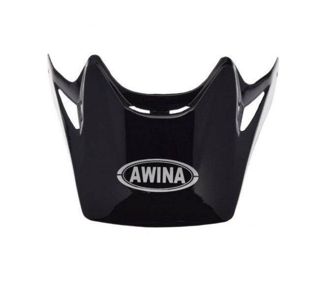 Daszek kasku enduro awina aj037 czarny