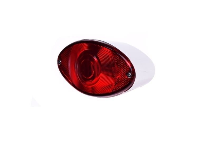 Lampa tył tylna uniwersalna oko chrom chopper drag