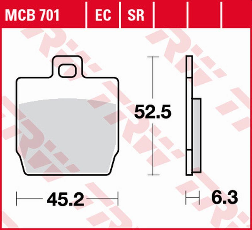 TRW klocki hamulcowe KH268 Yamaha Aerox 50 Slider