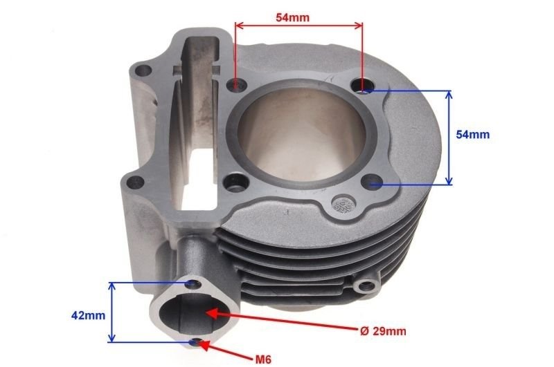 Cylinder 52,40mm bez tłoka 125ccm gy6 4t