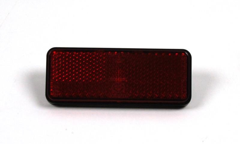 Odblask prostokątny czerwony uniwersalny