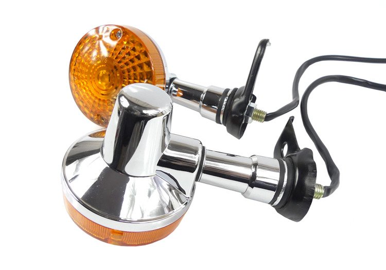 Kierunkowskaz chrom tył kpl suzuki gn 125 gn125 