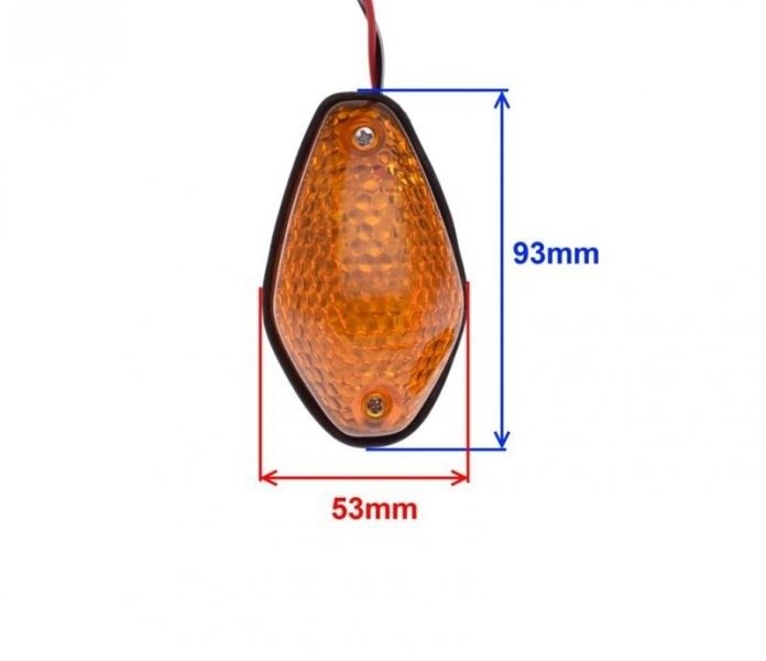 Kierunkowskazy uniwersalne na owiewkę pomarańczowe