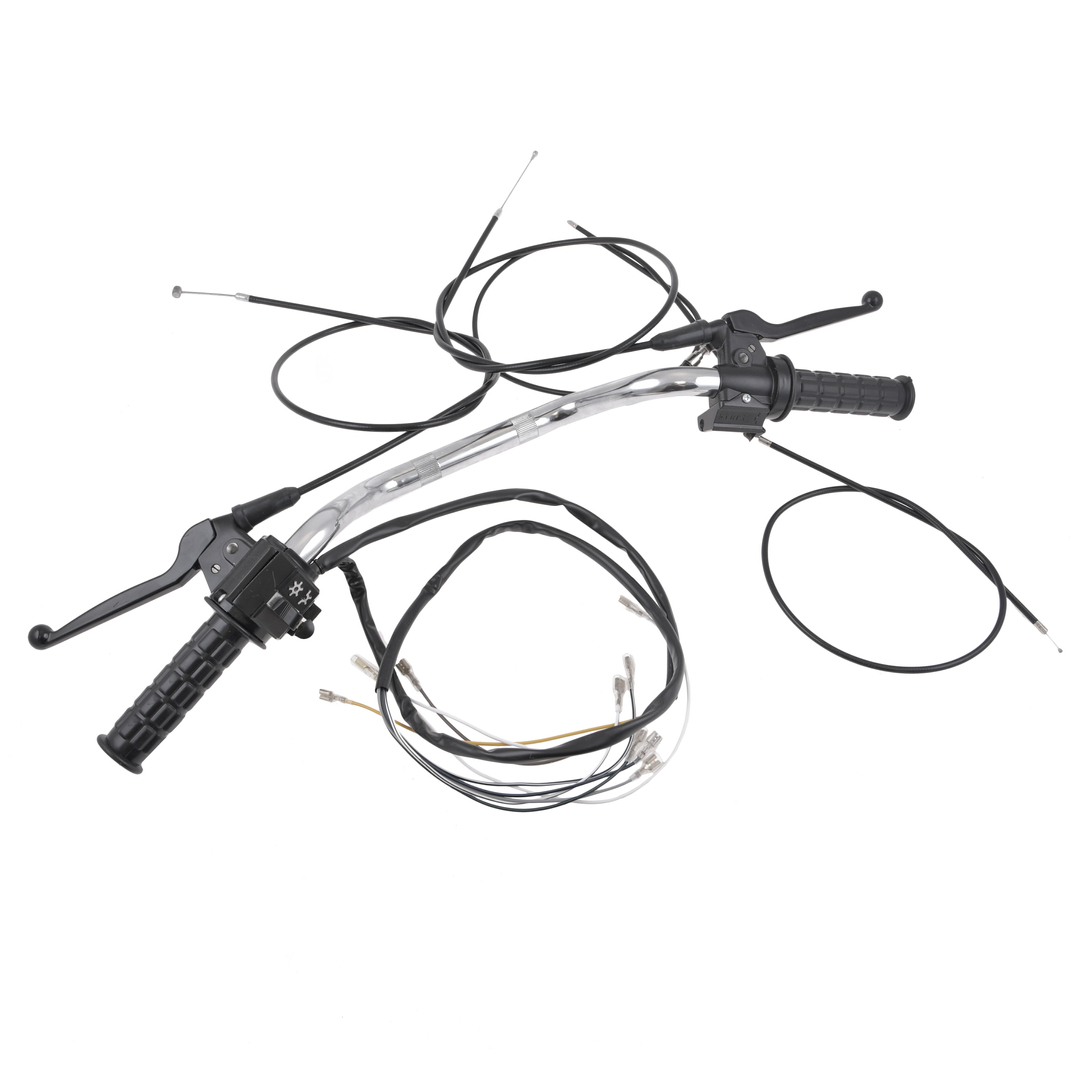 Kierownica chromowana kompletna z osprzętem Simson S51 S53 S70 S83 DPR Classic