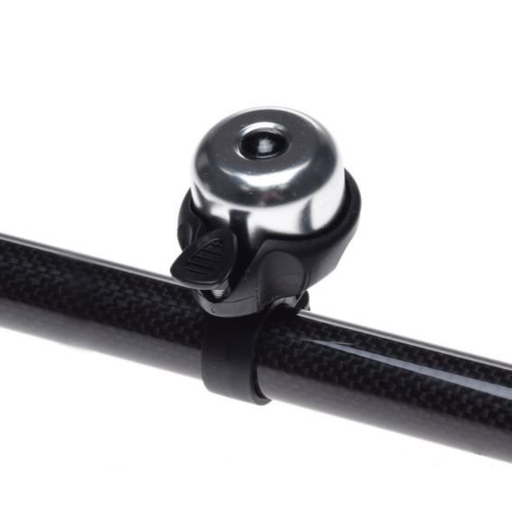 Dzwonek rowerowy mini srebrny na kierownice 35mm