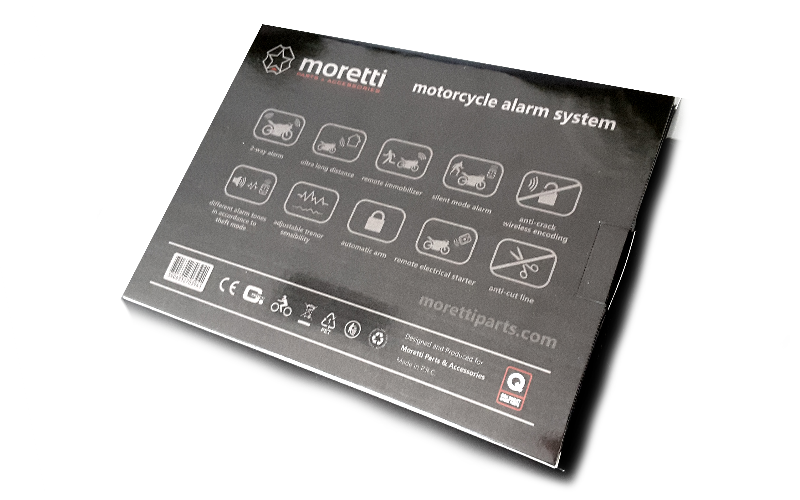 Alarm uniwersalny motorowerów skuterów motocykli