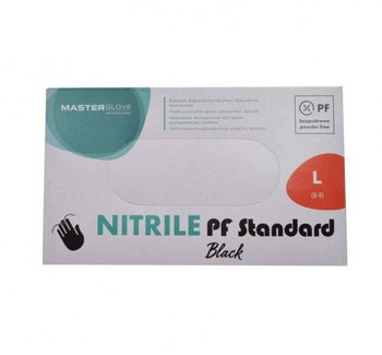 Rękawice nitrylowe 100 sztuk rozmiar L czarne