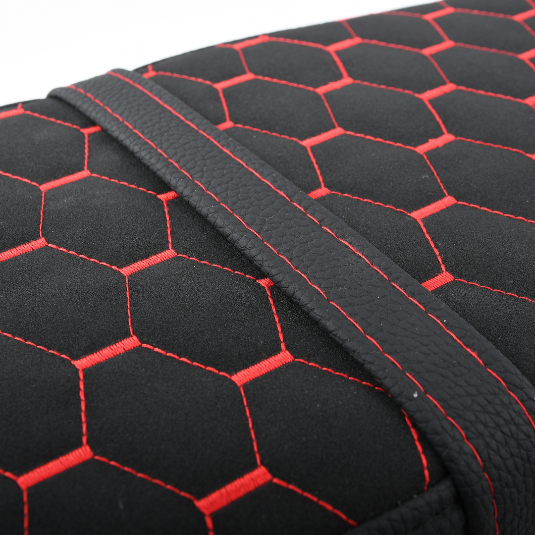 Siedzenie pikowane czarne + czerwono czarne szwy Simson S50 S51 S70 DPR