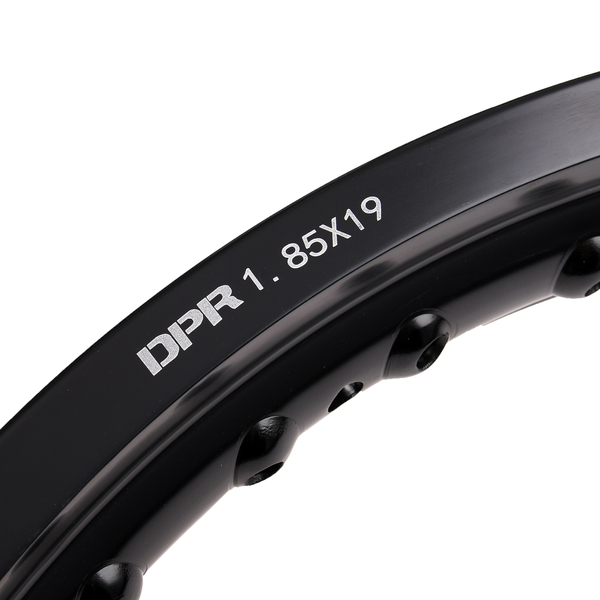 Obręcz koła 1,85x19 aluminiowa czarna WSK SHL DPR Classic