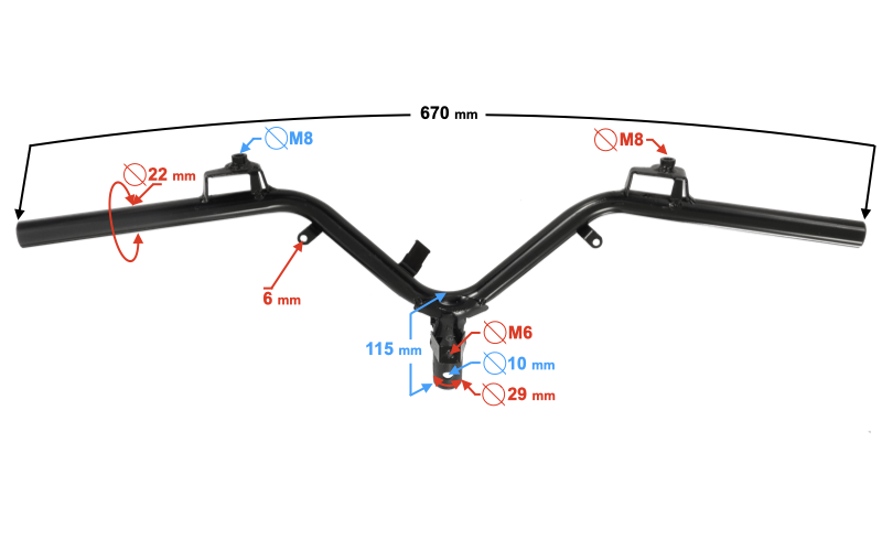 Kierownica do skutera Barton E Energy