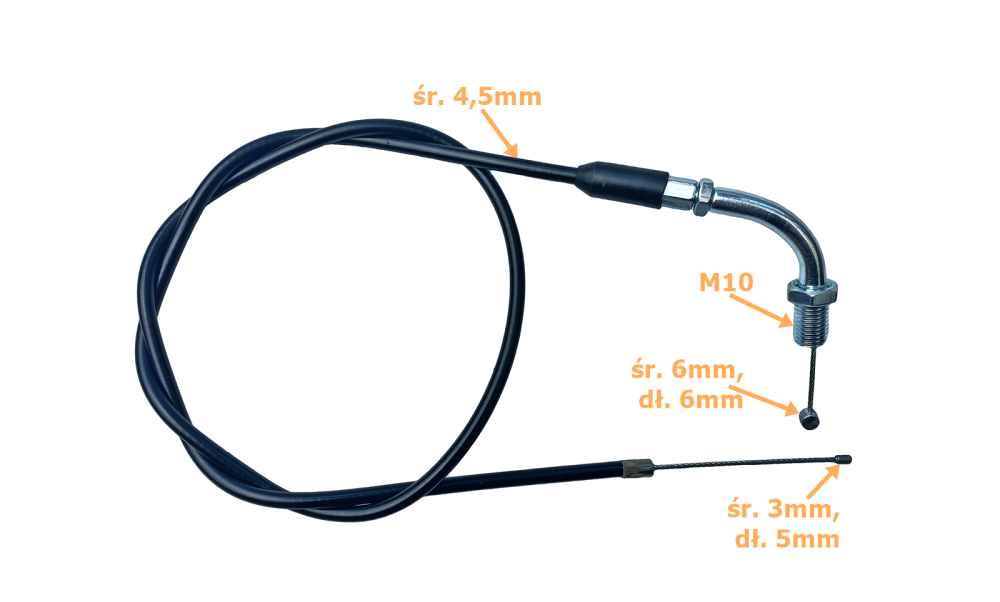 Linka gazu 89cm chiński cross 110 125 Kingway Apollo 50 Romet Arkus 110