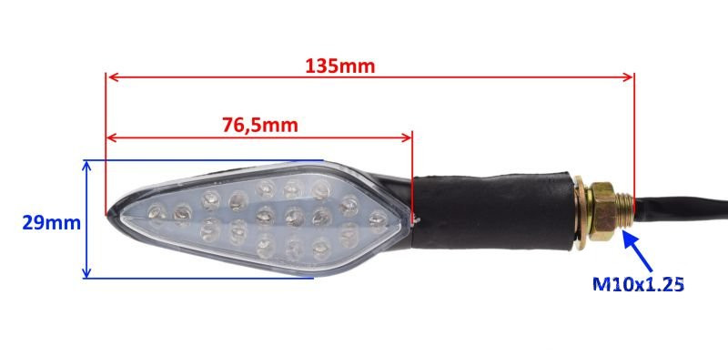 Kierunkowskaz przód przednie do junak 904 kpl led