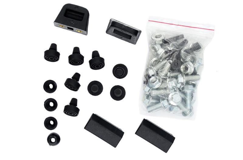 Kufer kufry boczne 2x23l moretti czarne stelaż