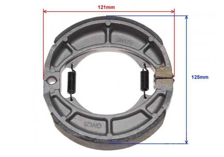 Szczęki hamulcowe kpl romet zetka zk 125 zipp