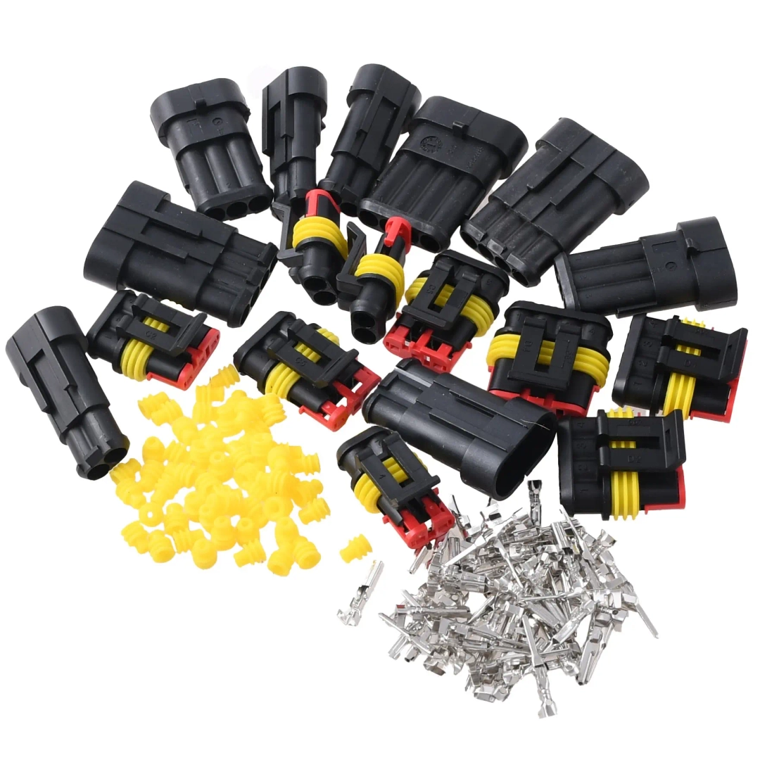 Zestaw końcówek złącz elektrycznych hermetycznych 9 sztuk Racing Force