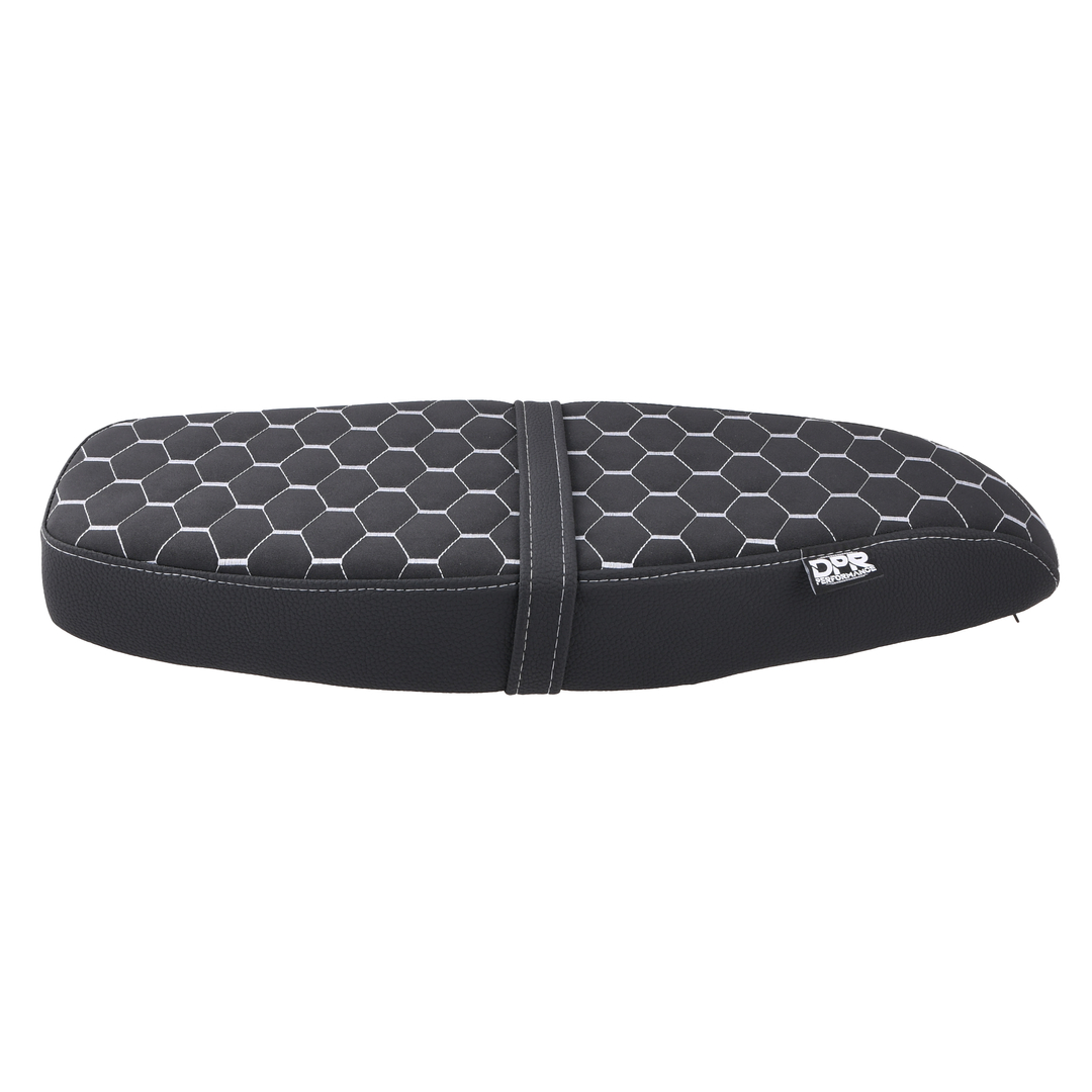 Siedzenie pikowane honeycomb czarne + szare szwy Simson S50 S51 S70 DPR