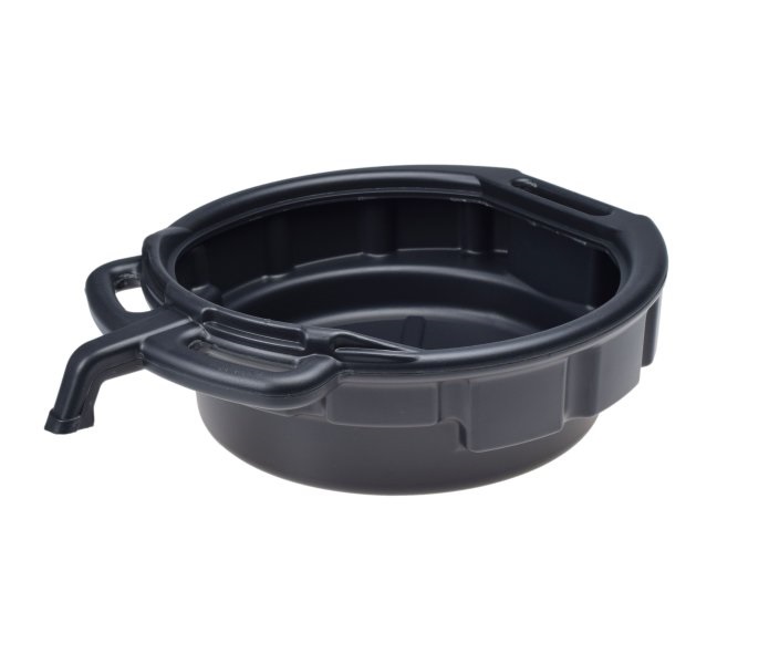 Miska zbiornik do spuszczania płynów czarna max 8l materiał HDPE