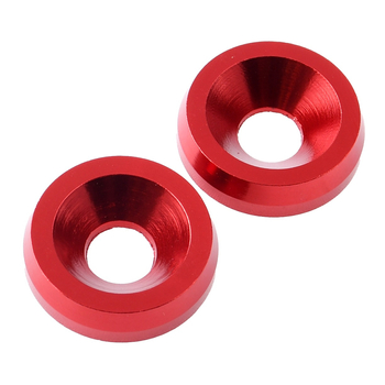 Podkładki śruby amortyzatora tył M8 alu cnc czerwone Simson DPR Performance