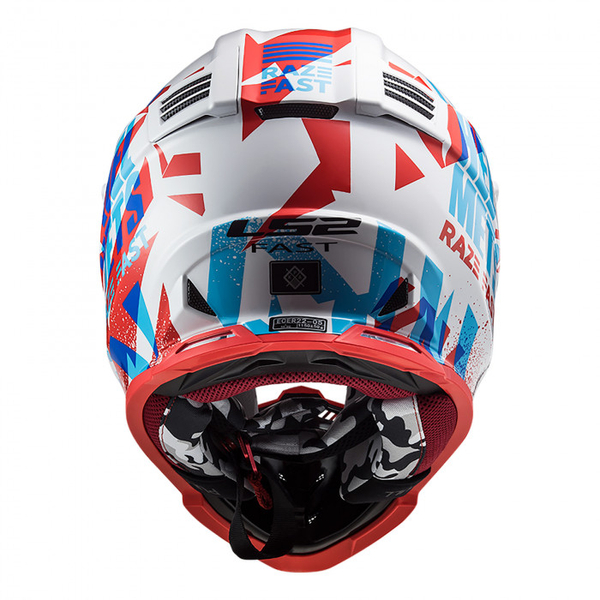 Kask ls2 MX437 FAST EVO Funky Red White