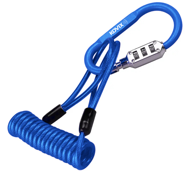 Zabezpieczenie karabińczyk z zamkiem szyfrowym przypominacz Kovix KHEL100N