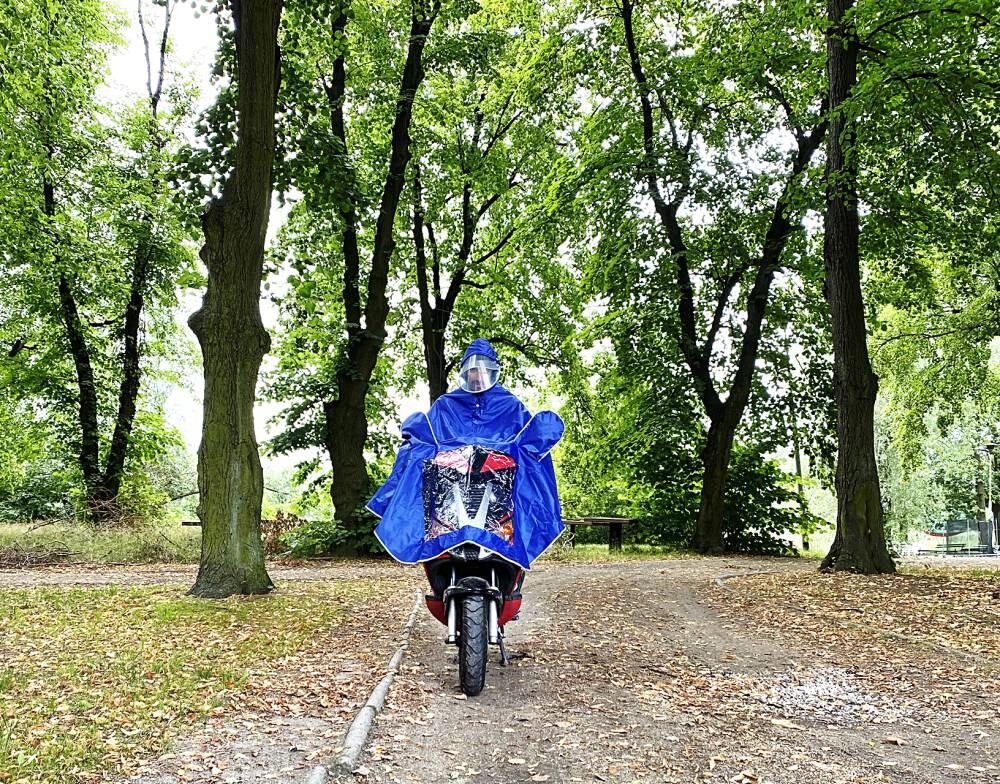 Ponczo płaszcz przeciwdeszczowy na skuter rozmiar L