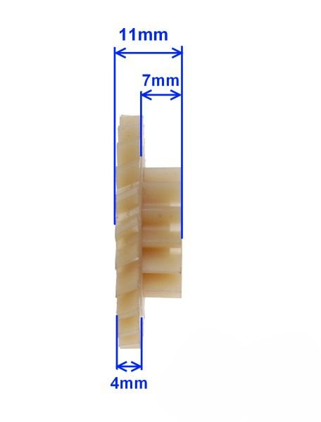 Koło napędu dozownika oleju pośrednie podwójne am6