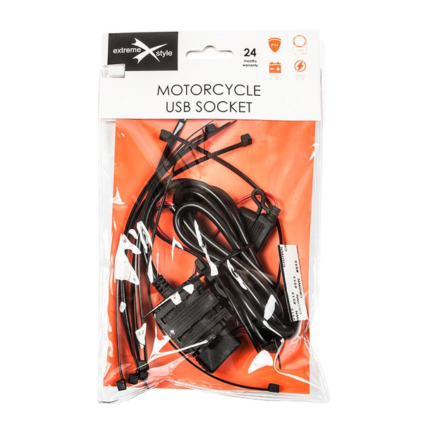 Motocyklowe Gniazdo Zapalniczki Ładowarka 2xUsb