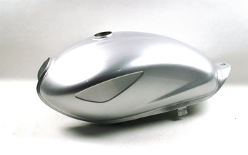 Zbiornik paliwa srebrny motoroweru Barton Patrol