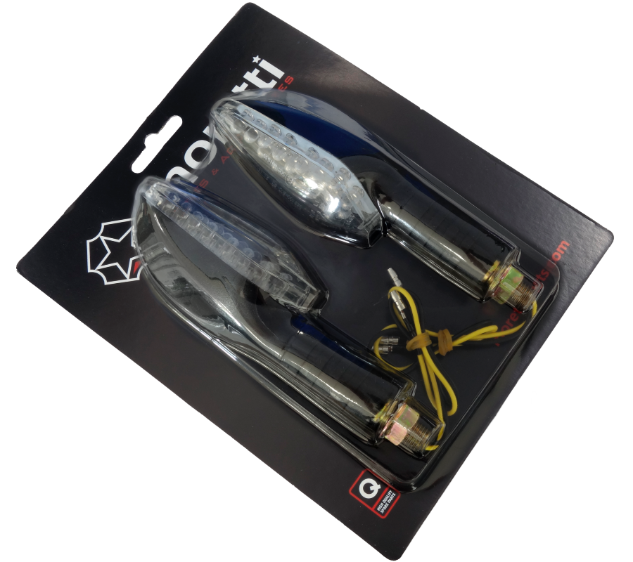 Kierunkowskazy MRT-090 ledowe 18 czarne E-mark