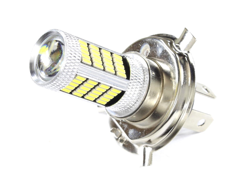 Żarówka 12V LED H4 P43T 4014 112 SMD 73mm biała