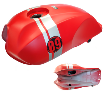 Zbiornik paliwa czerwony do Barton Cafe Racer